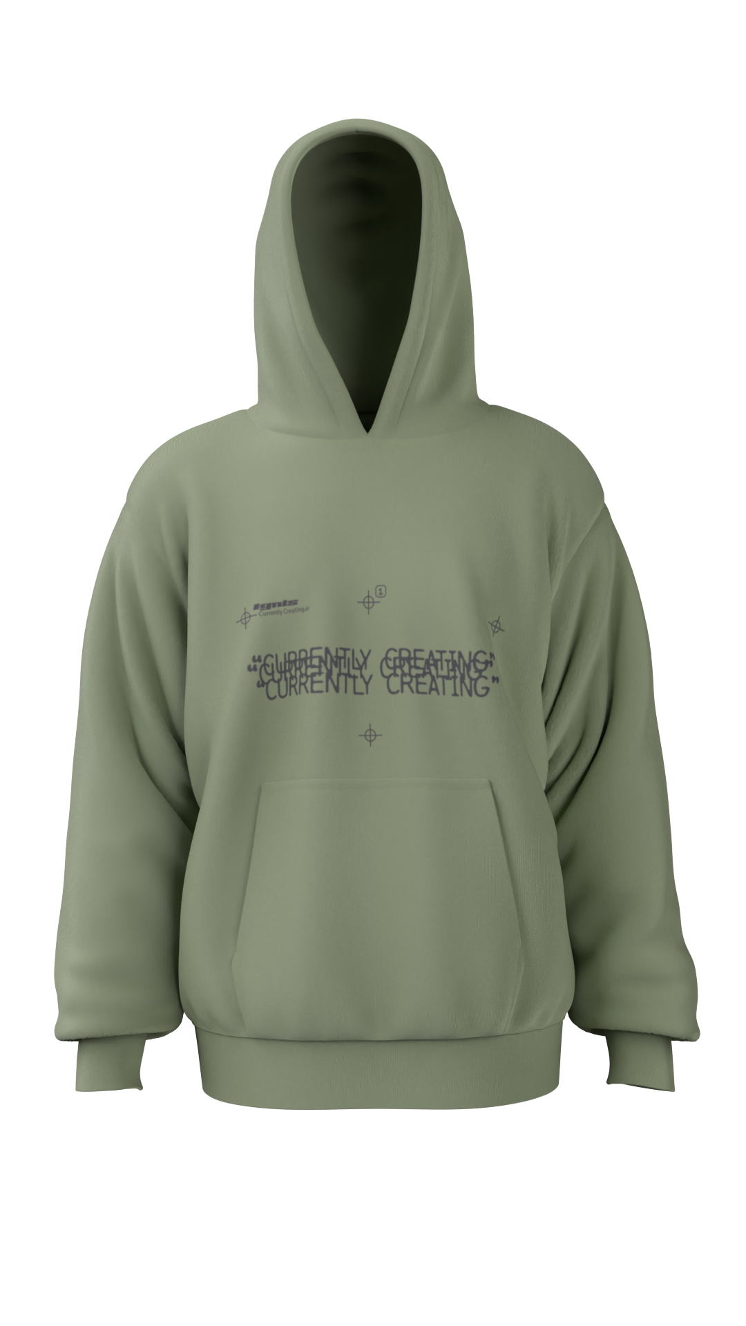 "Currently Creating" Hoodie (Pistachio)